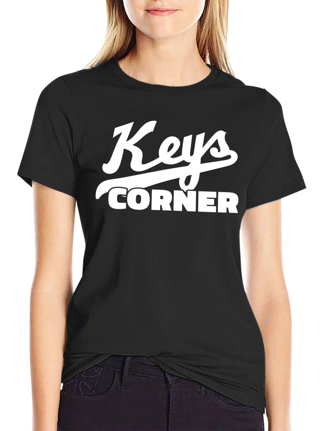 Keys Corner T-Shirt - Black Graphic Tee