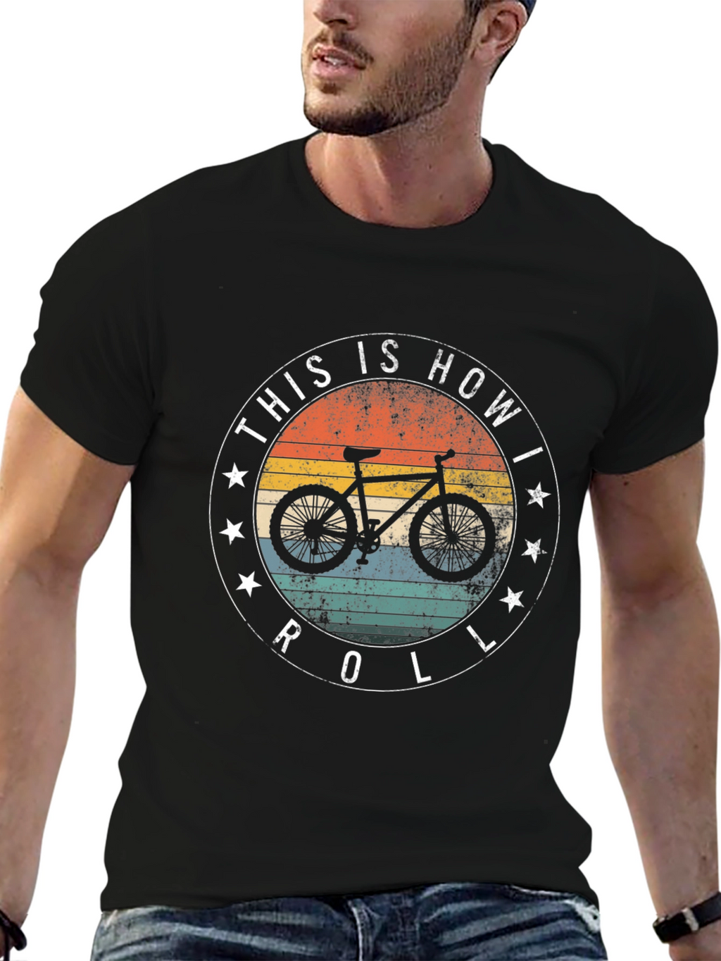 This Is How I Roll Bike Graphic Tee