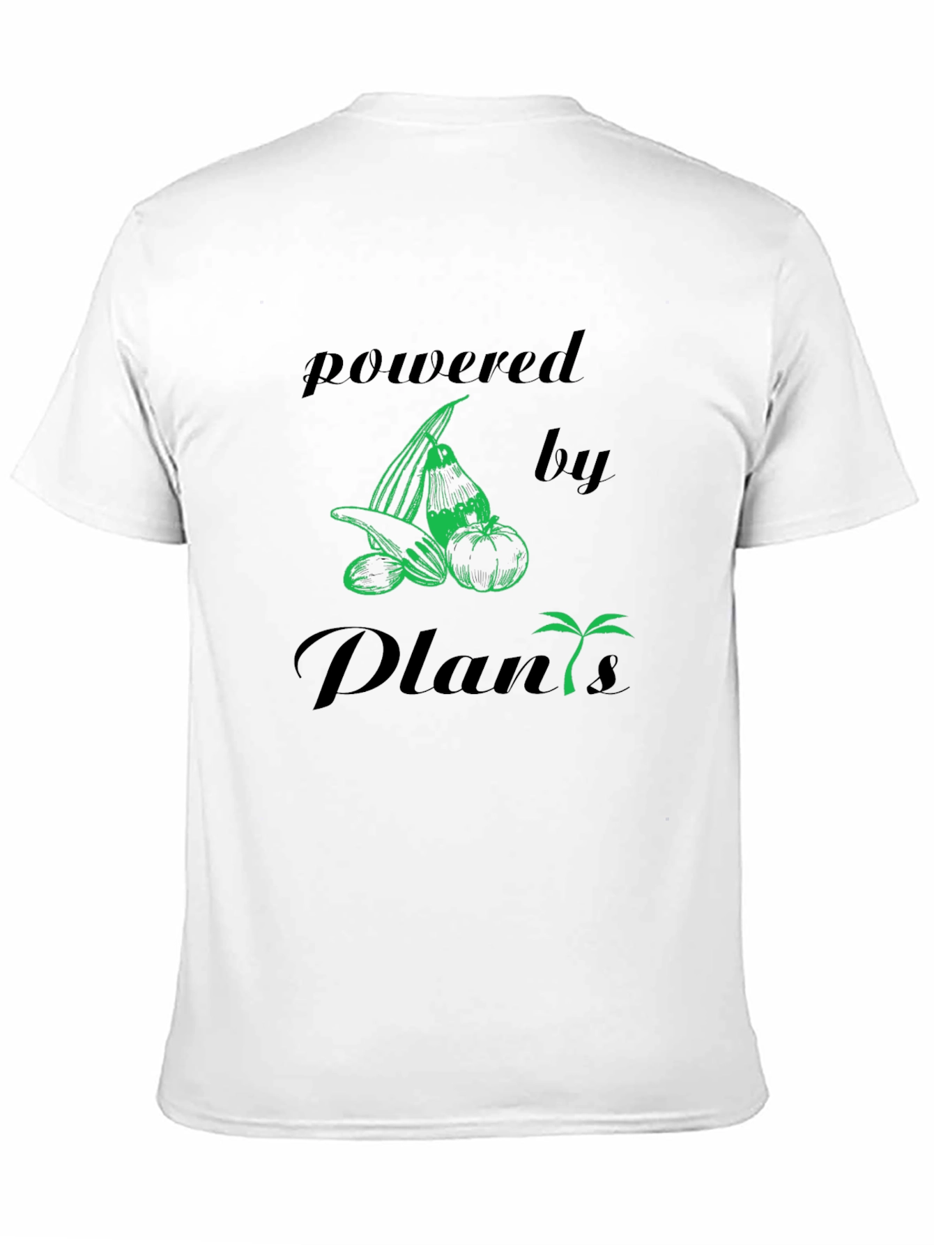 Powered By Plants Vegan Graphic T-Shirt