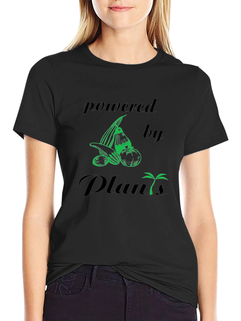 Powered By Plants Vegan Graphic T-Shirt