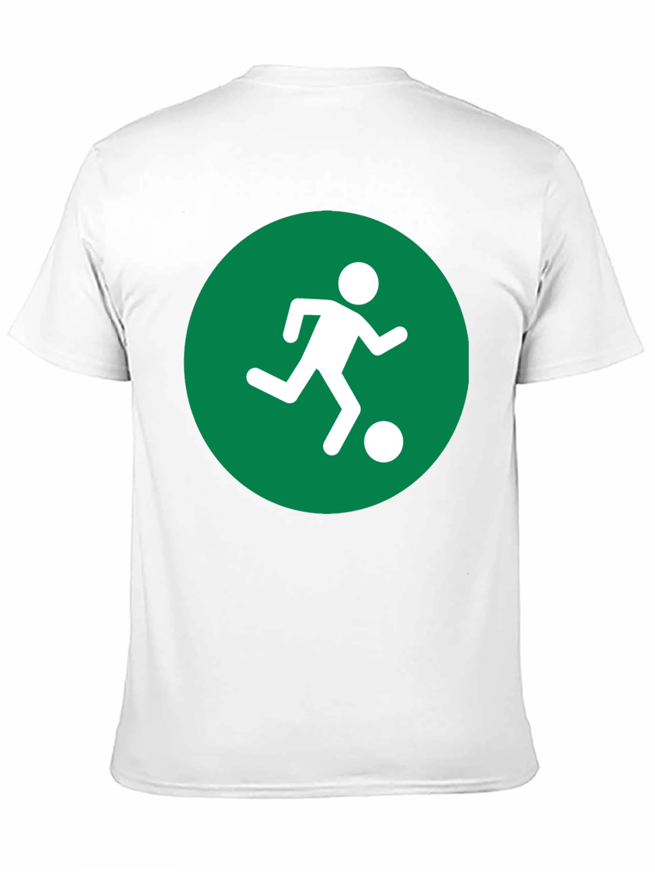 Soccer Player Graphic Tee - Black Cotton Shirt