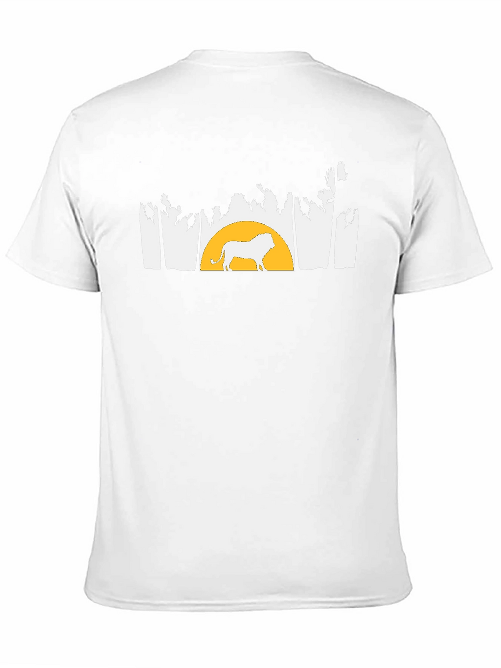 Lion & Sunset Graphic Tee - Black