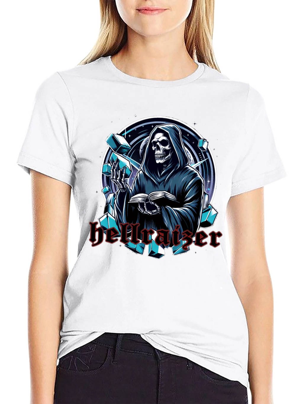 Hellraiser Graphic Print Black T-Shirt