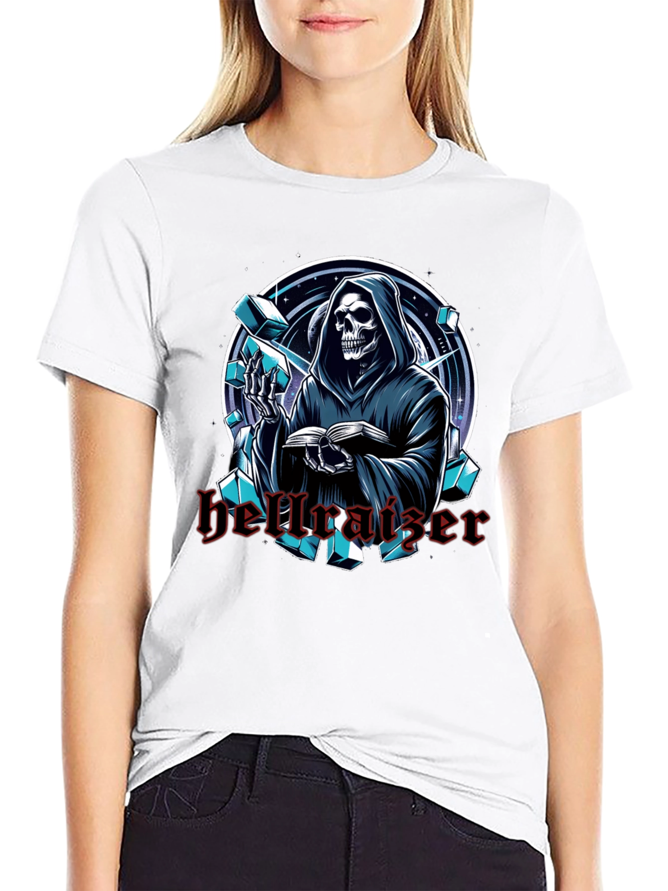 Hellraiser Graphic Print Black T-Shirt