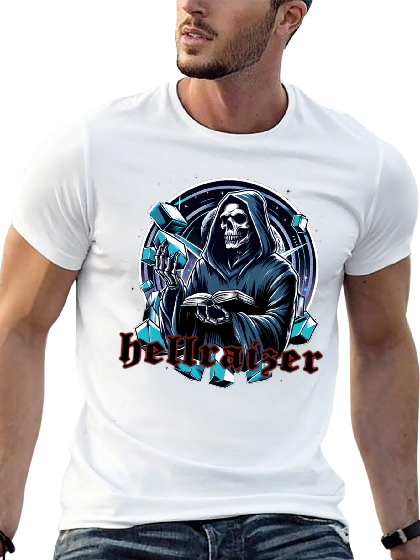 Hellraiser Graphic Print Black T-Shirt