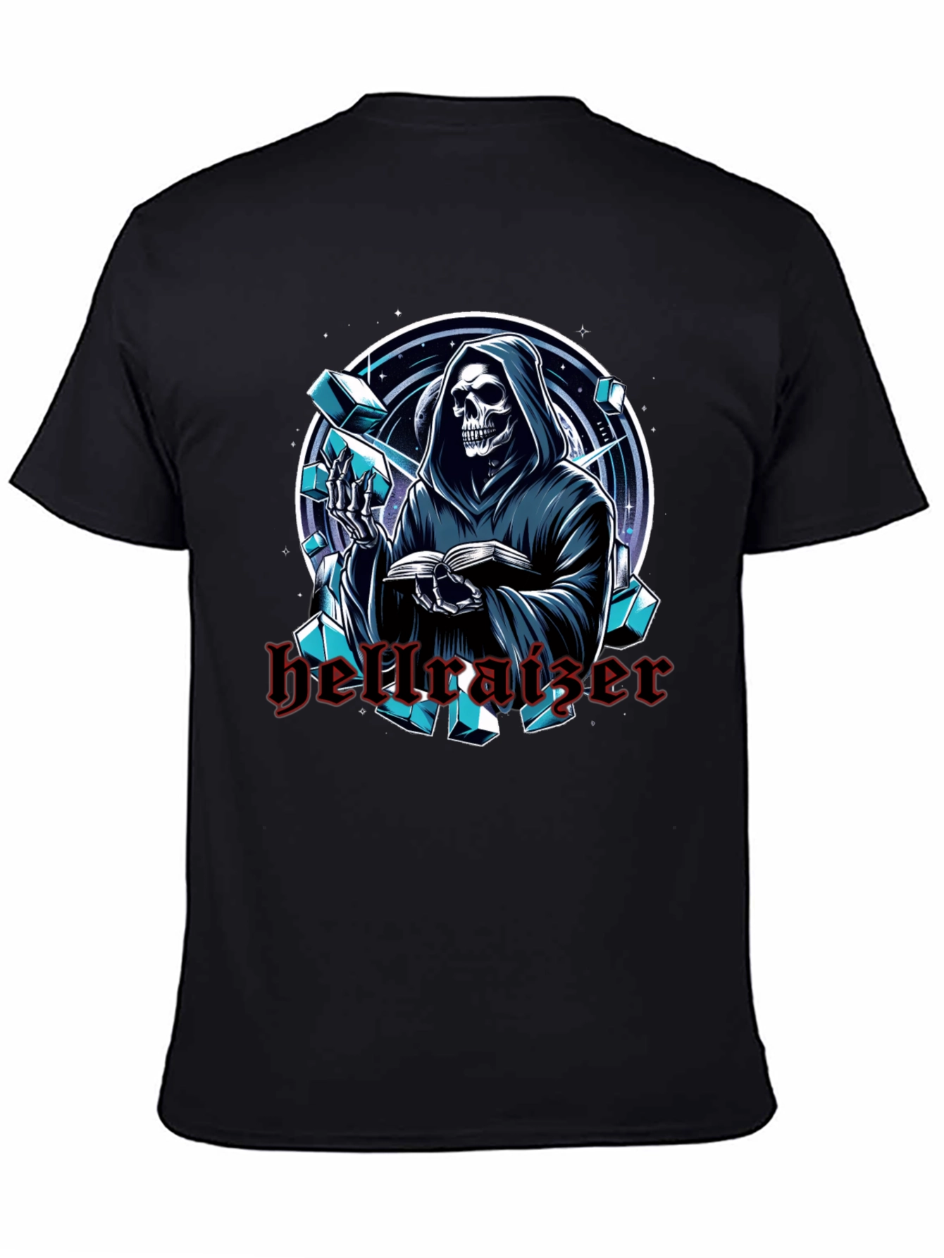Hellraiser Graphic Print Black T-Shirt