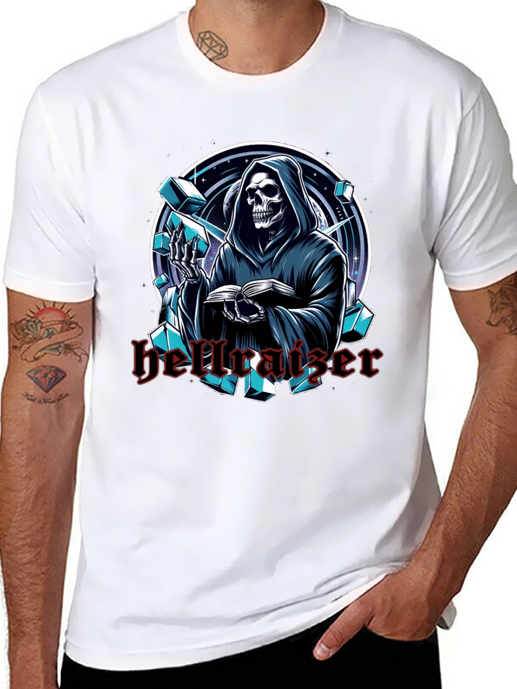 Hellraiser Graphic Print Black T-Shirt