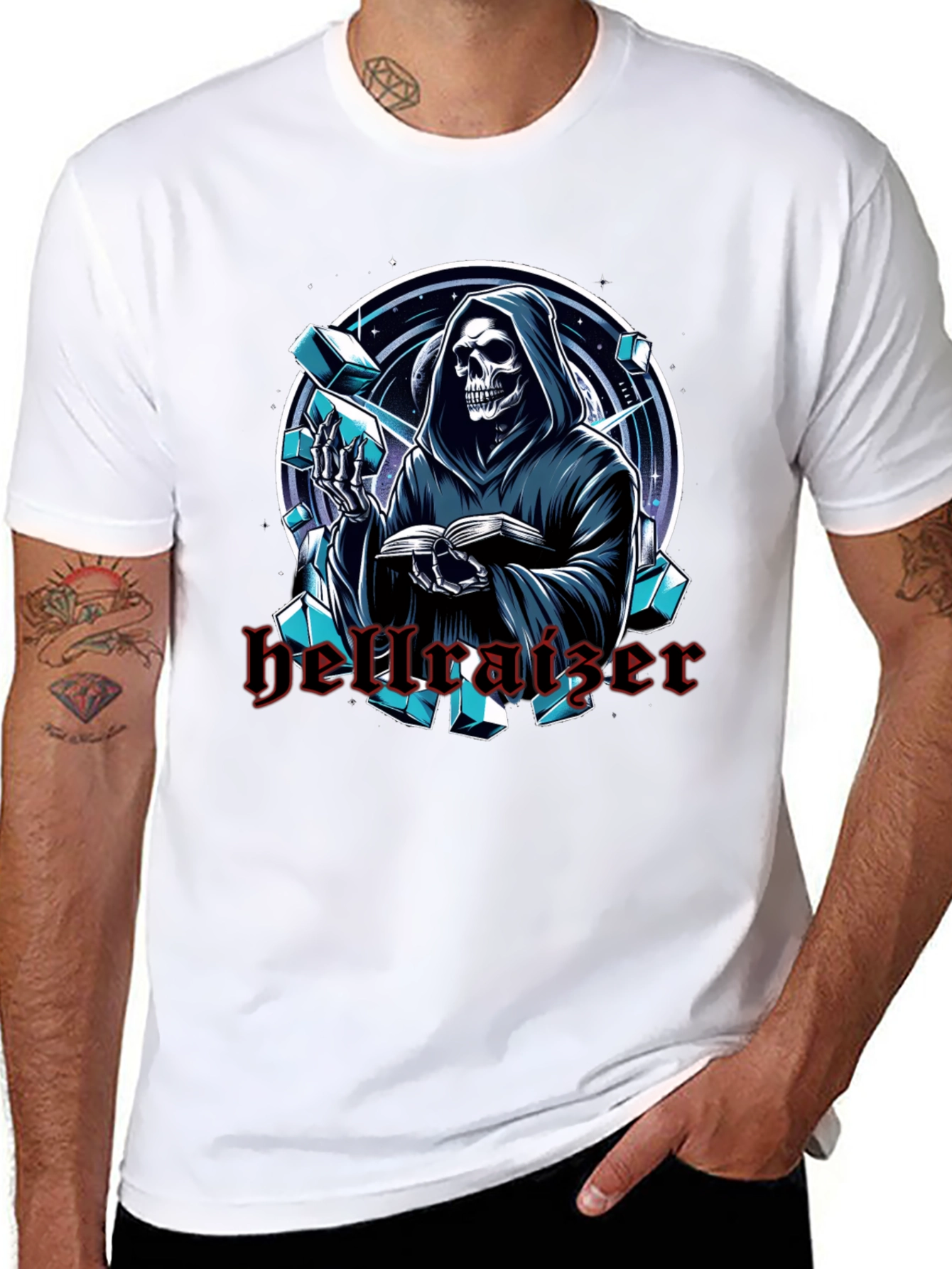 Hellraiser Graphic Print Black T-Shirt
