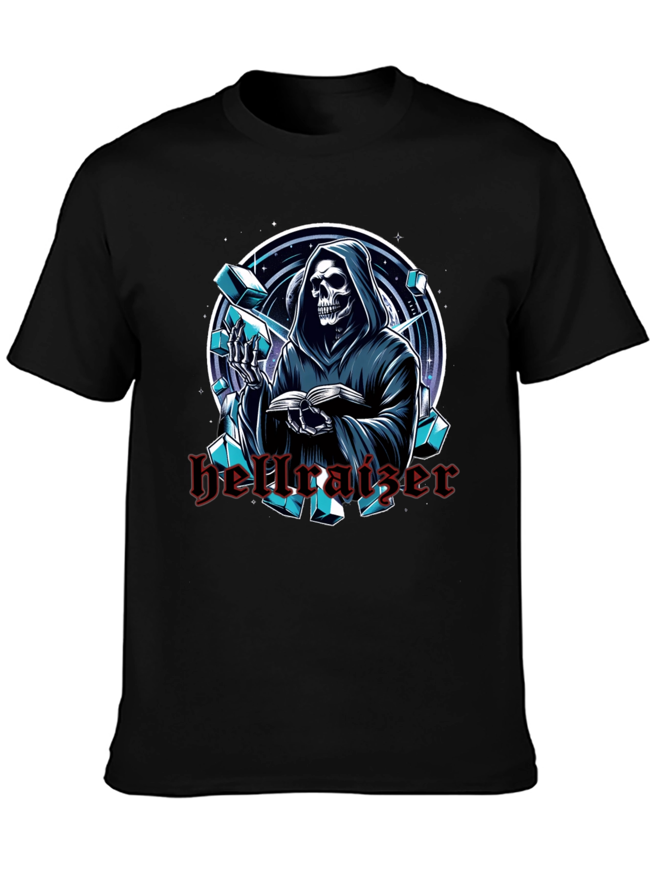 Hellraiser Graphic Print Black T-Shirt