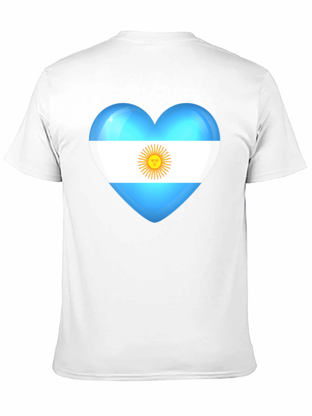 Argentina Heart Flag Graphic T-Shirt