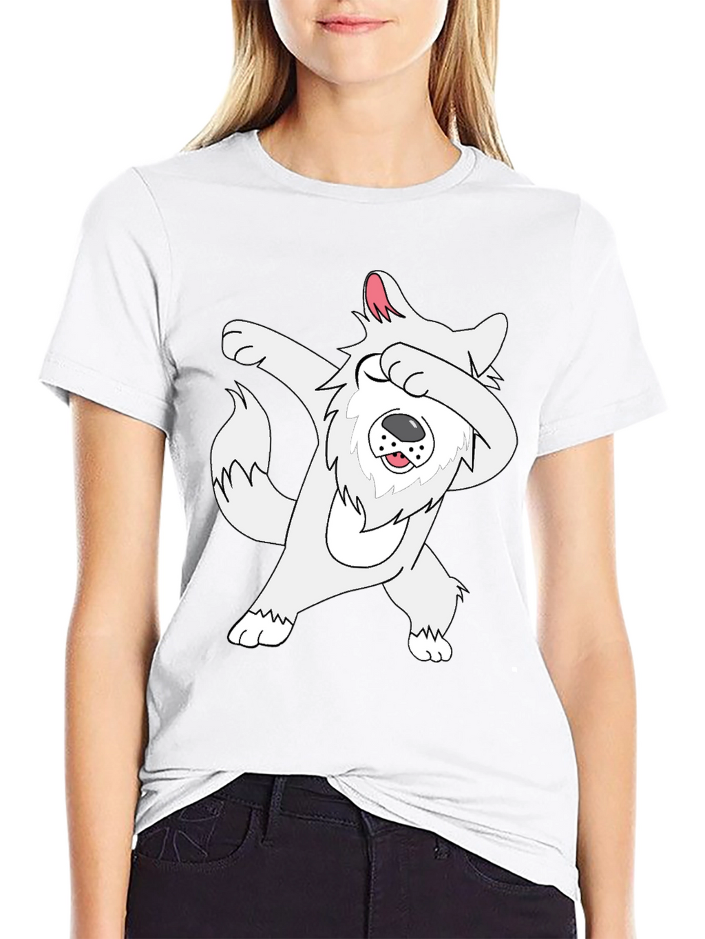 Dabbing Dog Graphic T-Shirt - Fun & Stylish Tee