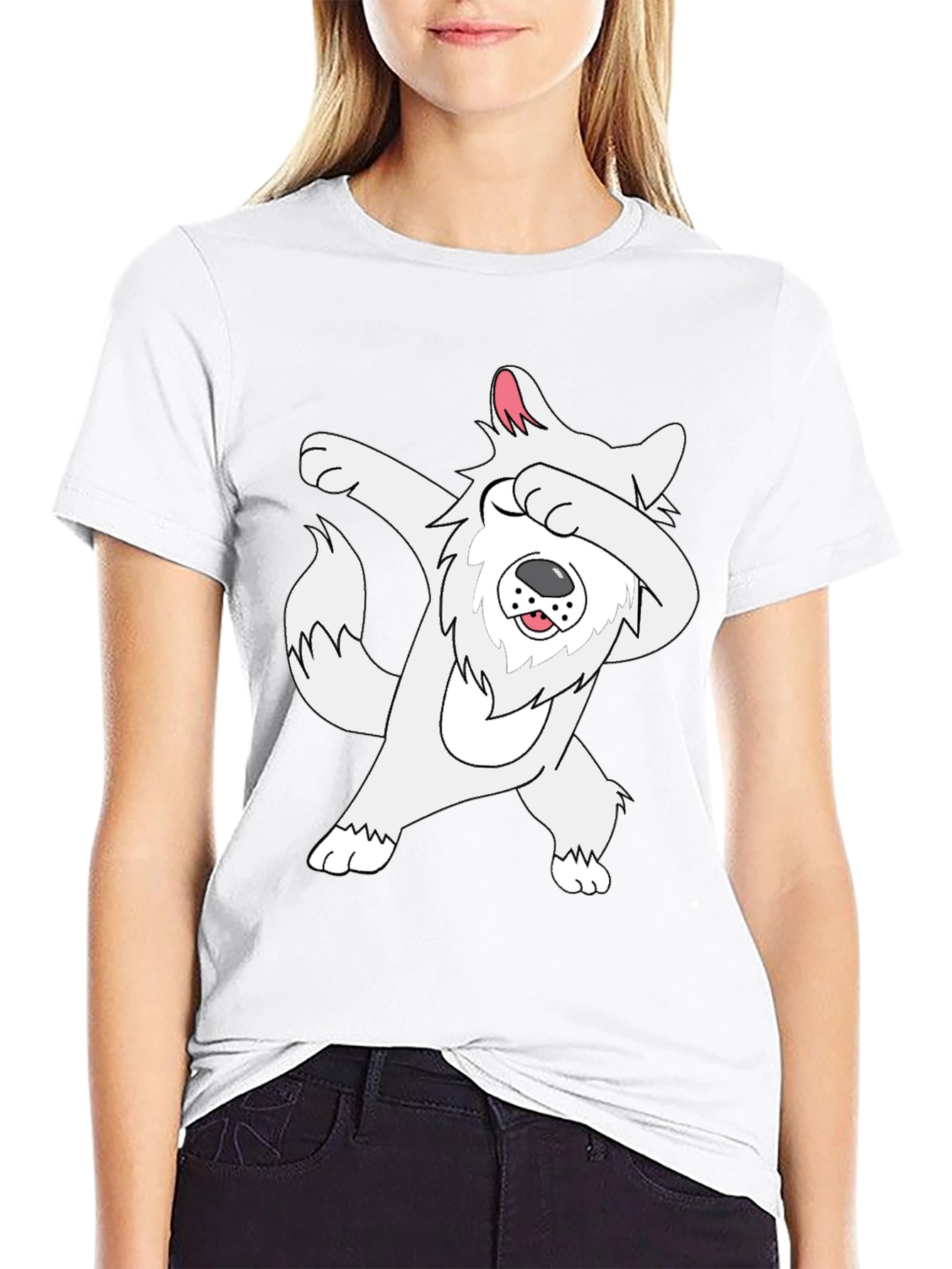 Dabbing Dog Graphic T-Shirt - Fun & Stylish Tee
