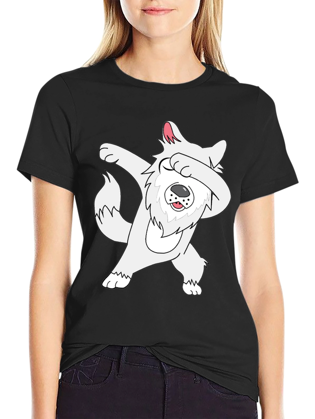 Dabbing Dog Graphic T-Shirt - Fun & Stylish Tee