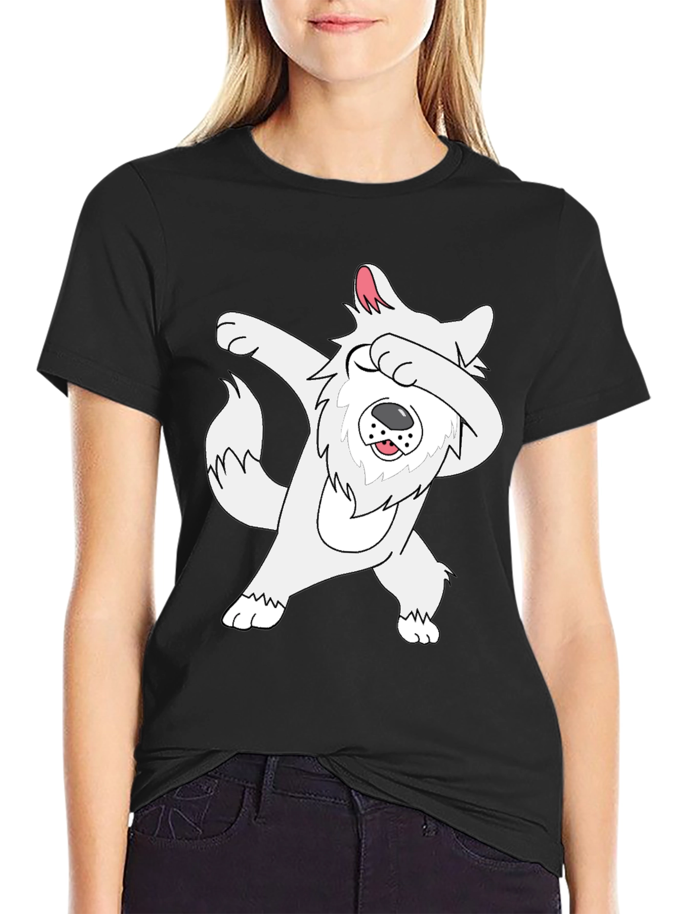 Dabbing Dog Graphic T-Shirt - Fun & Stylish Tee
