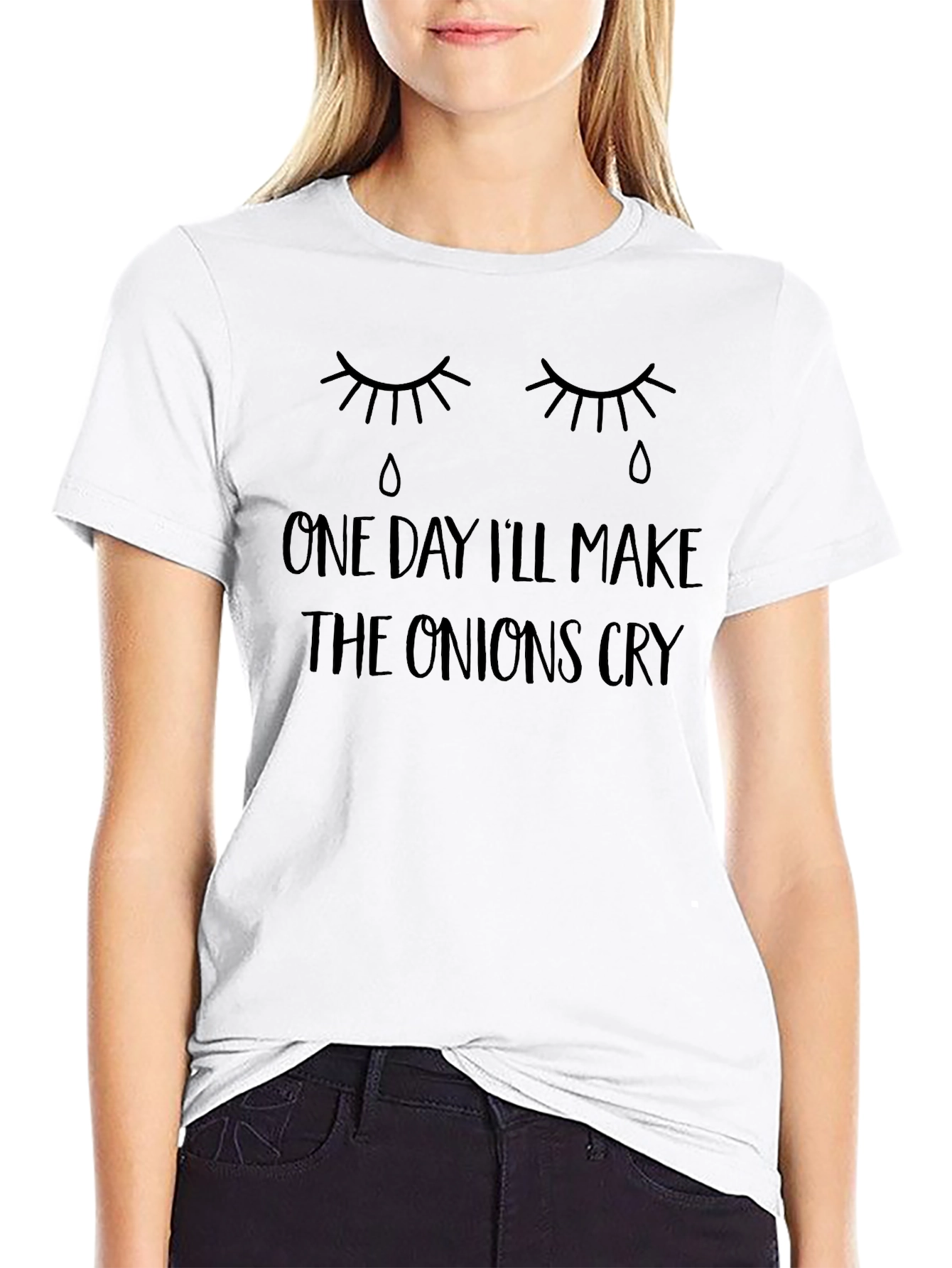 One Day Ill Make the Onions Cry Black Tee