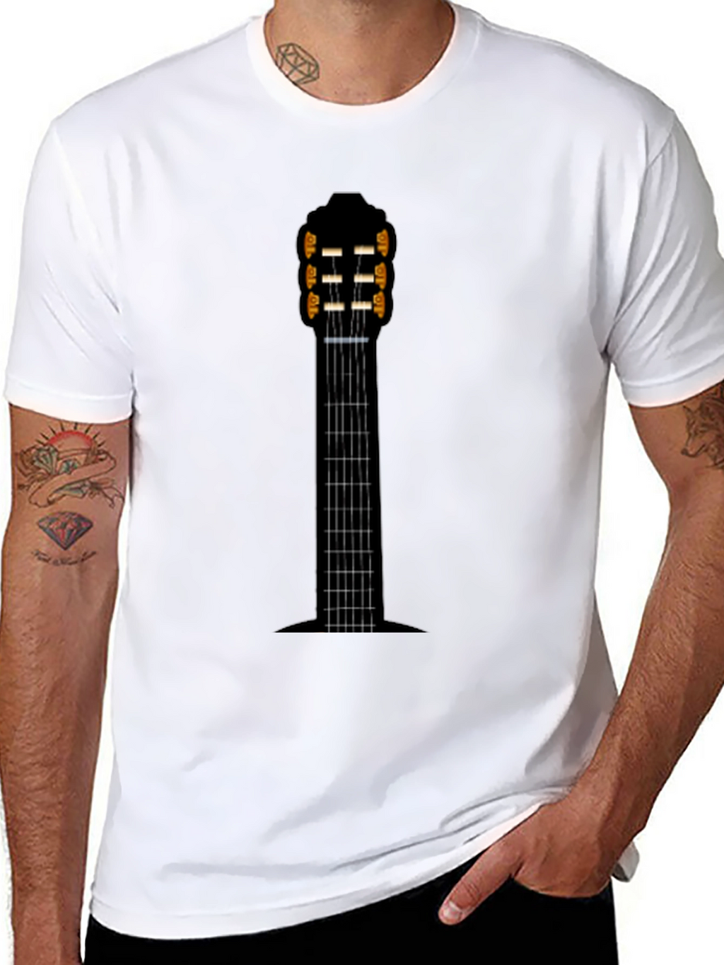 Guitar Neck T-Shirt - Music Lover Tee