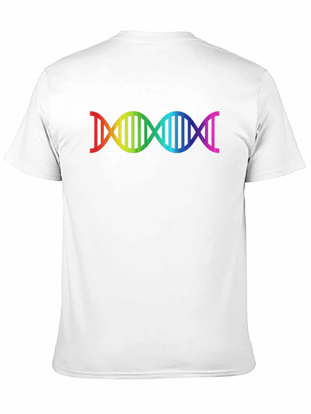 Rainbow DNA Graphic Black T-Shirt