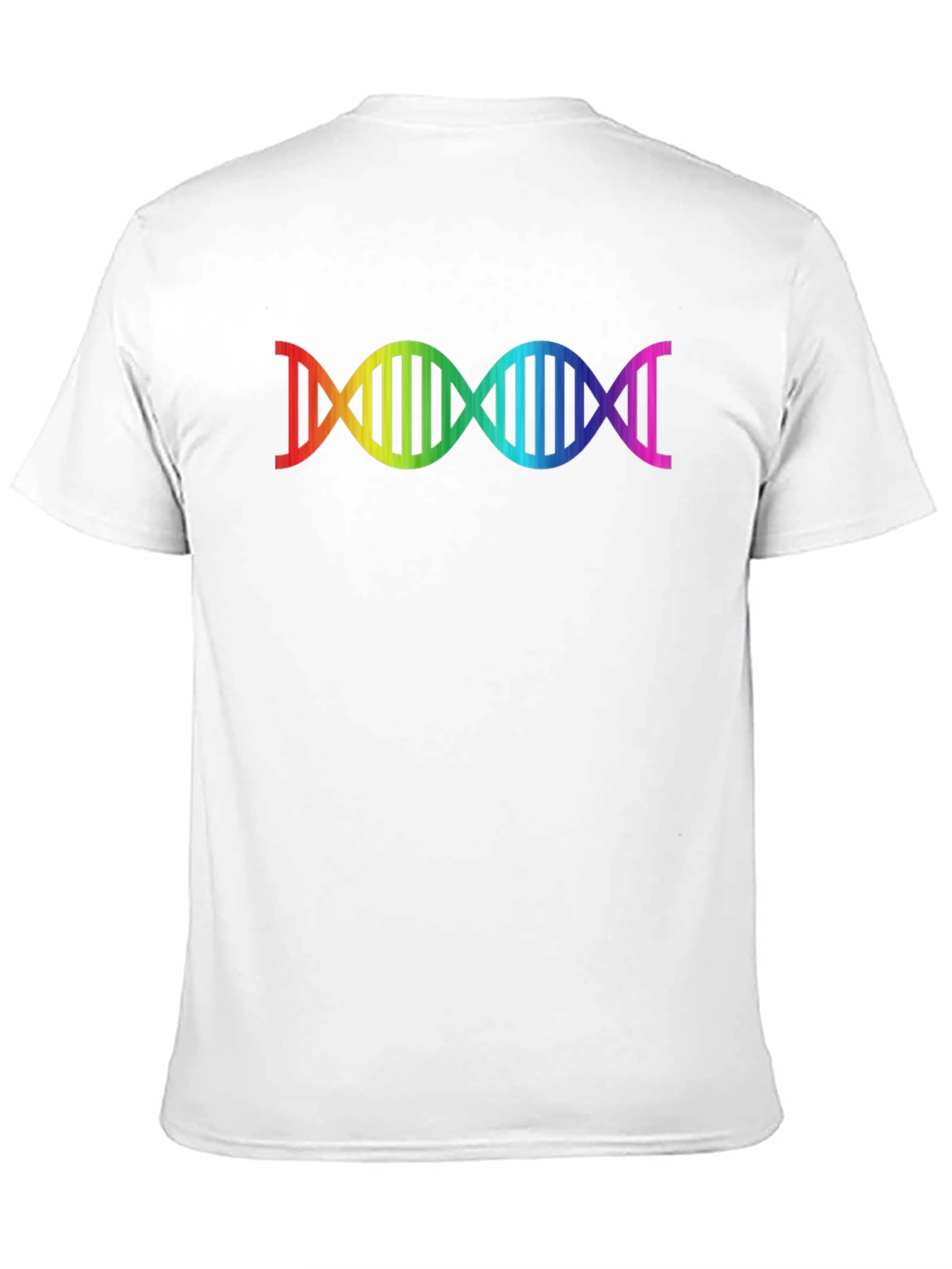 Rainbow DNA Graphic Black T-Shirt