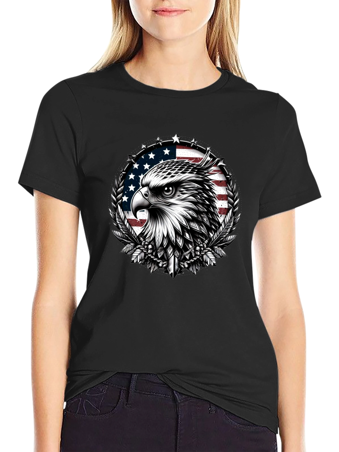 Eagle USA Flag Graphic Tee