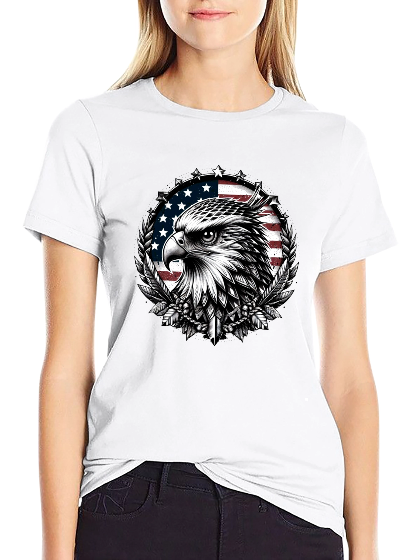 Eagle USA Flag Graphic Tee