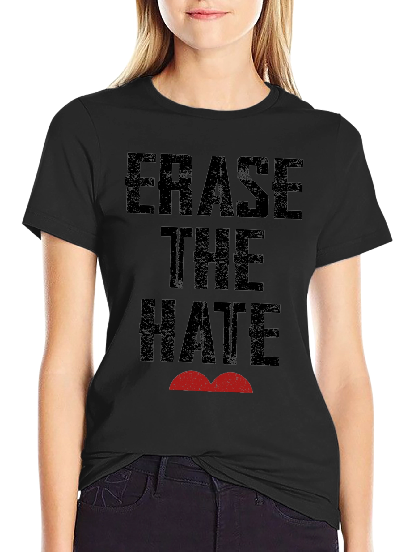Erase The Hate Graphic Tee - Soft Cotton Comfort