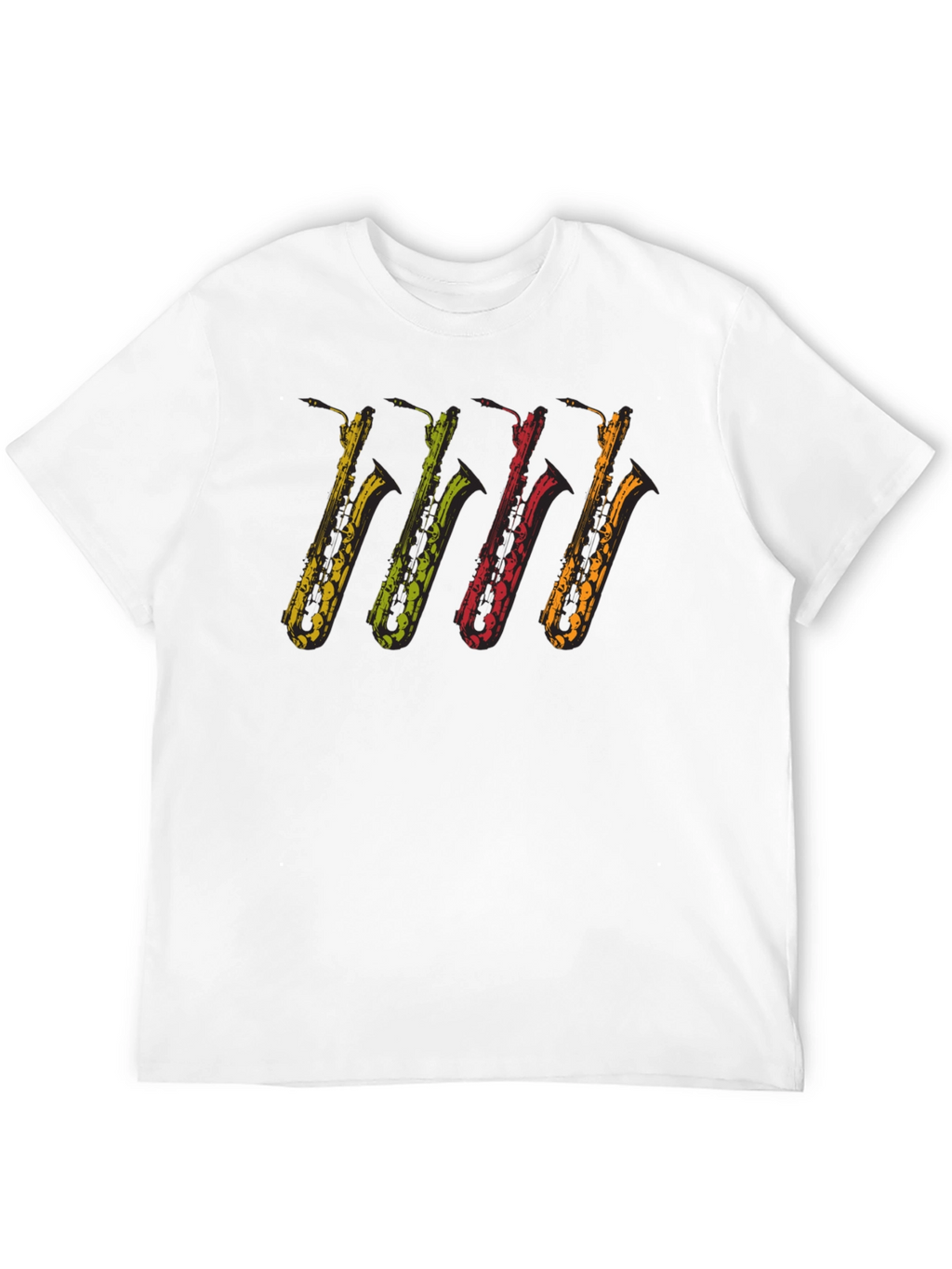 Cool Saxophones Black T-Shirt | Music Lover Tee
