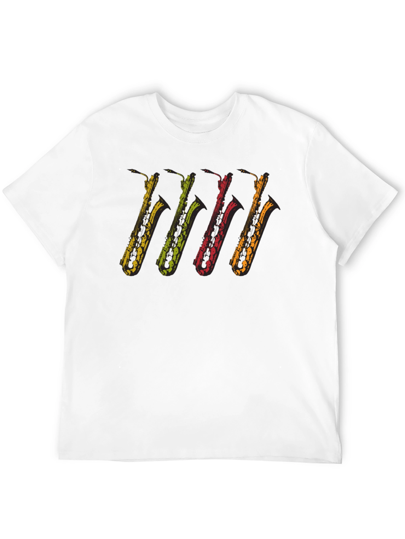 Cool Saxophones Black T-Shirt | Music Lover Tee