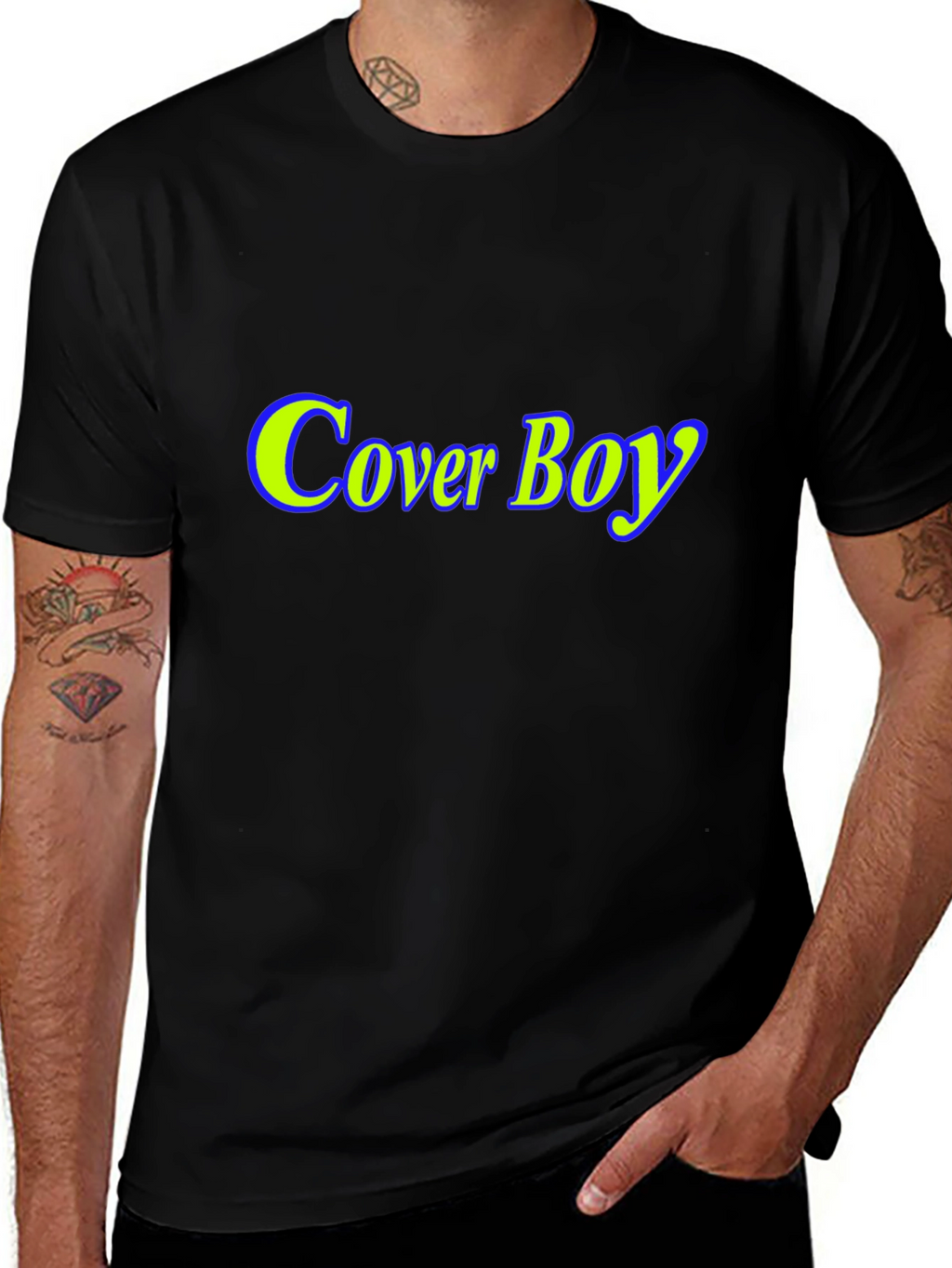 Cover Boy Black T-Shirt