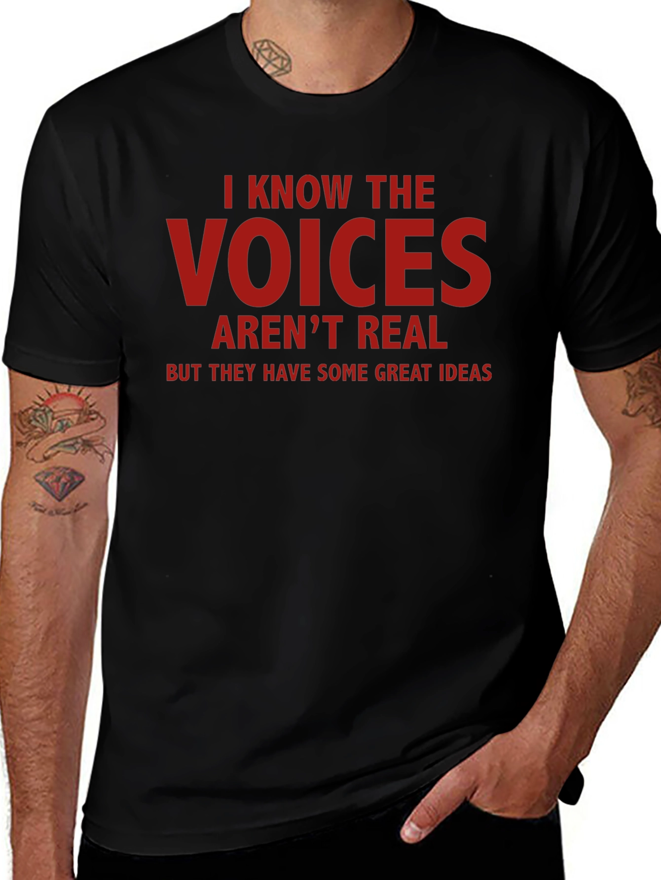 Funny Voices Graphic T-Shirt - Great Ideas Tee
