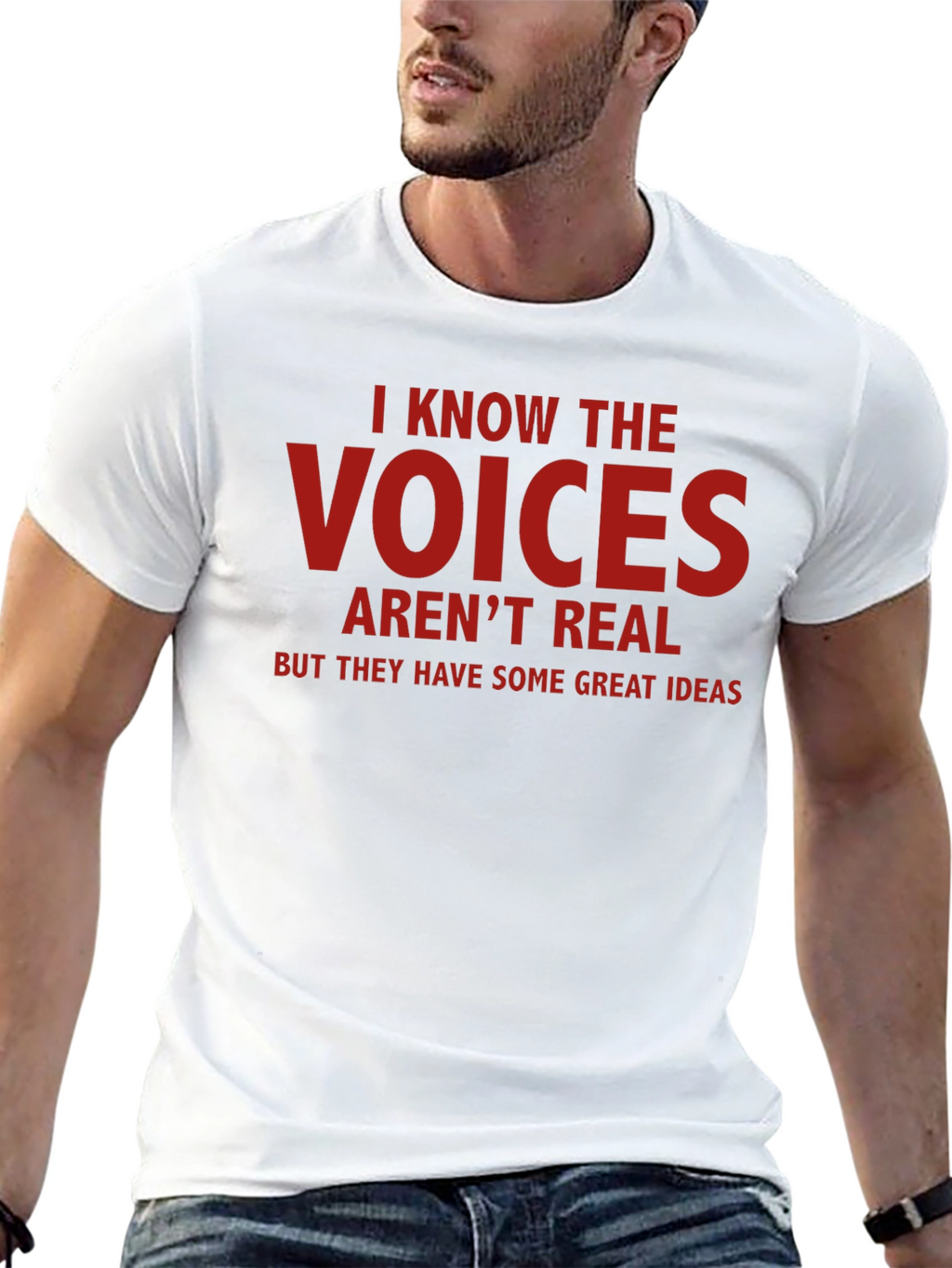 Funny Voices Graphic T-Shirt - Great Ideas Tee
