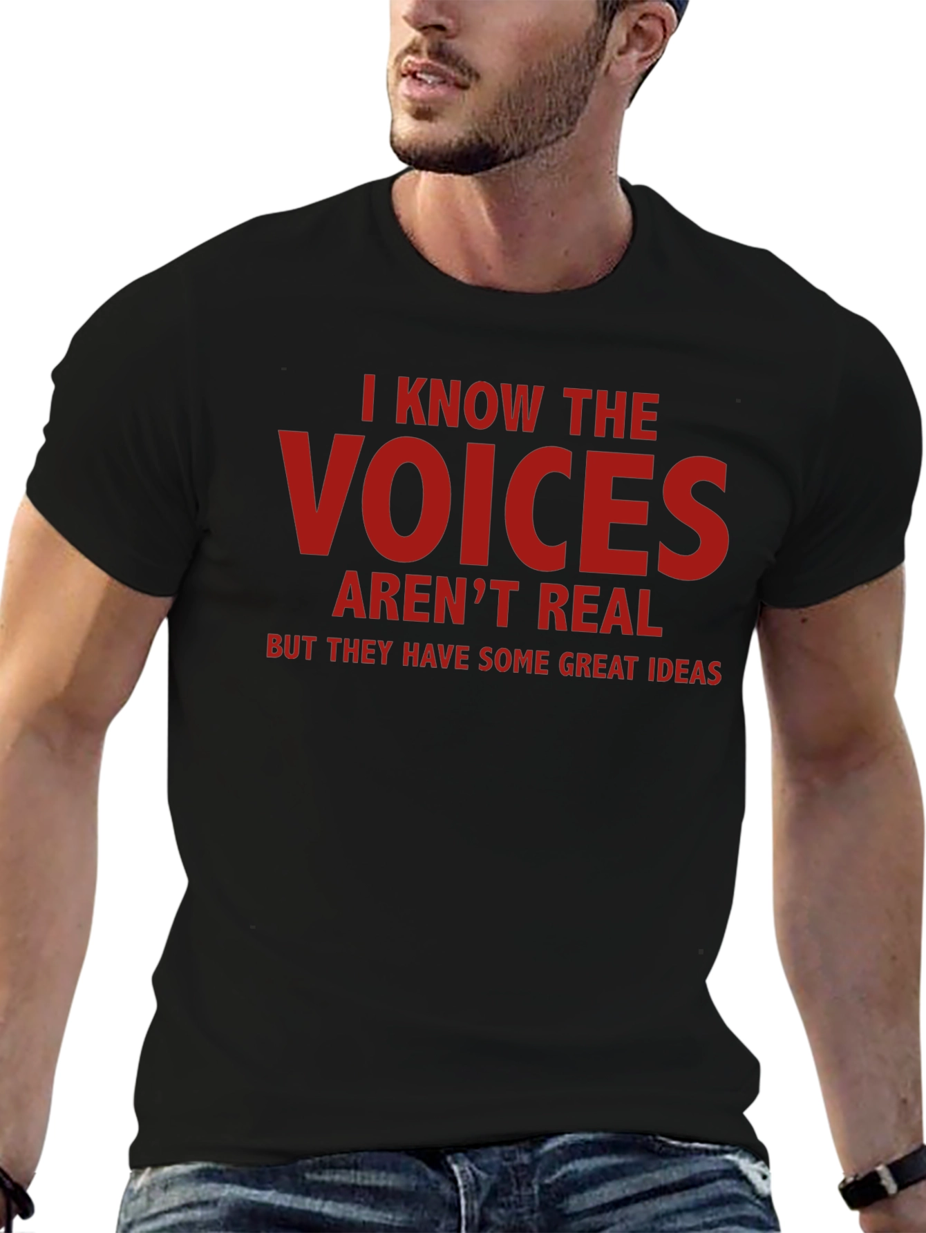 Funny Voices Graphic T-Shirt - Great Ideas Tee