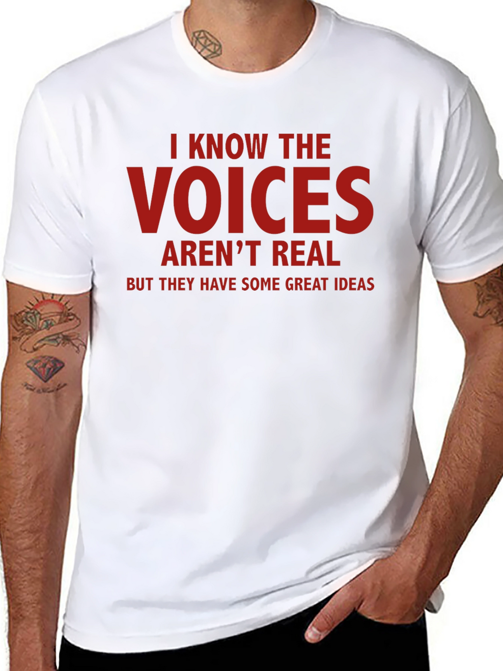 Funny Voices Graphic T-Shirt - Great Ideas Tee