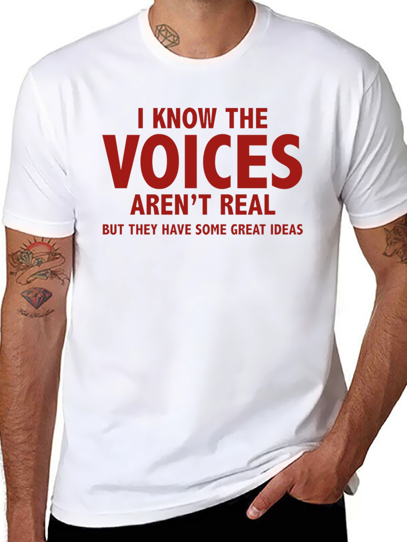 Funny Voices Graphic T-Shirt - Great Ideas Tee