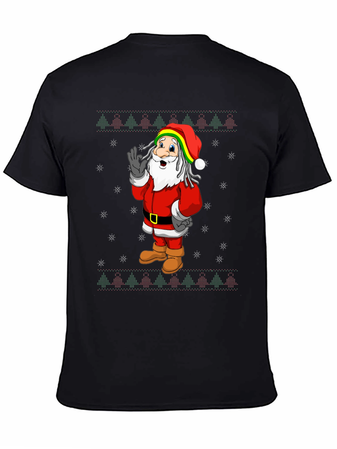 Rasta Santa Christmas T-Shirt