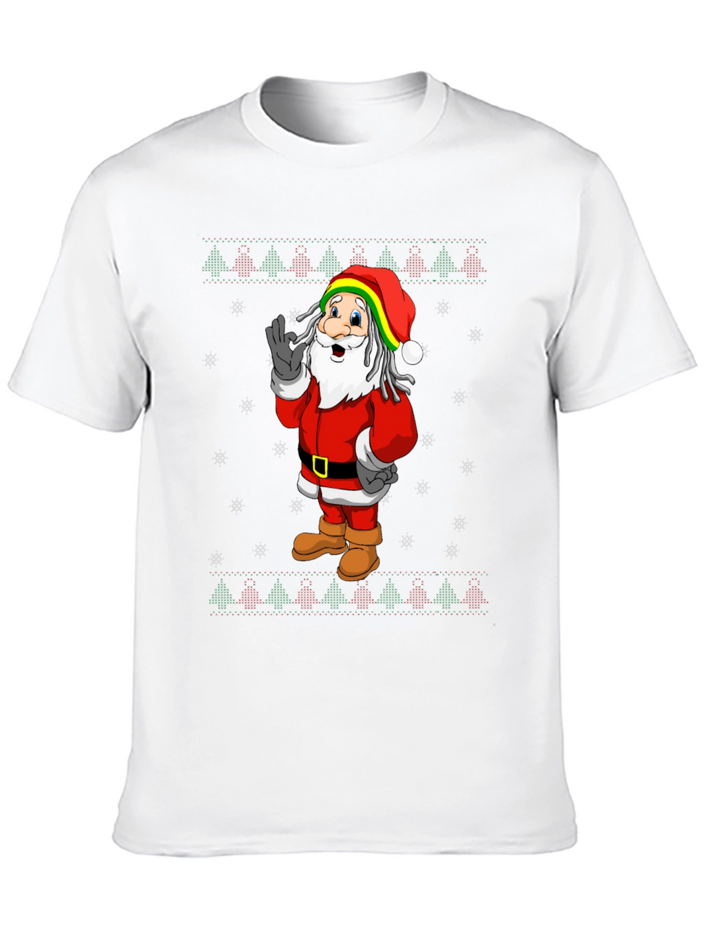 Rasta Santa Christmas T-Shirt