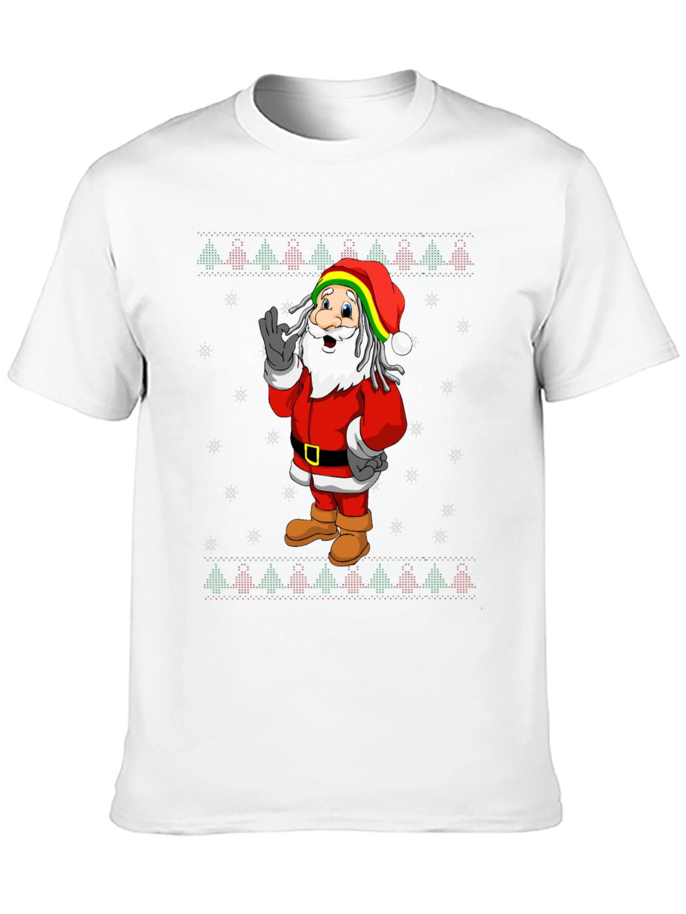 Rasta Santa Christmas T-Shirt