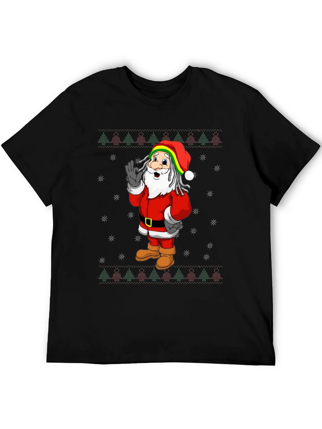 Rasta Santa Christmas T-Shirt