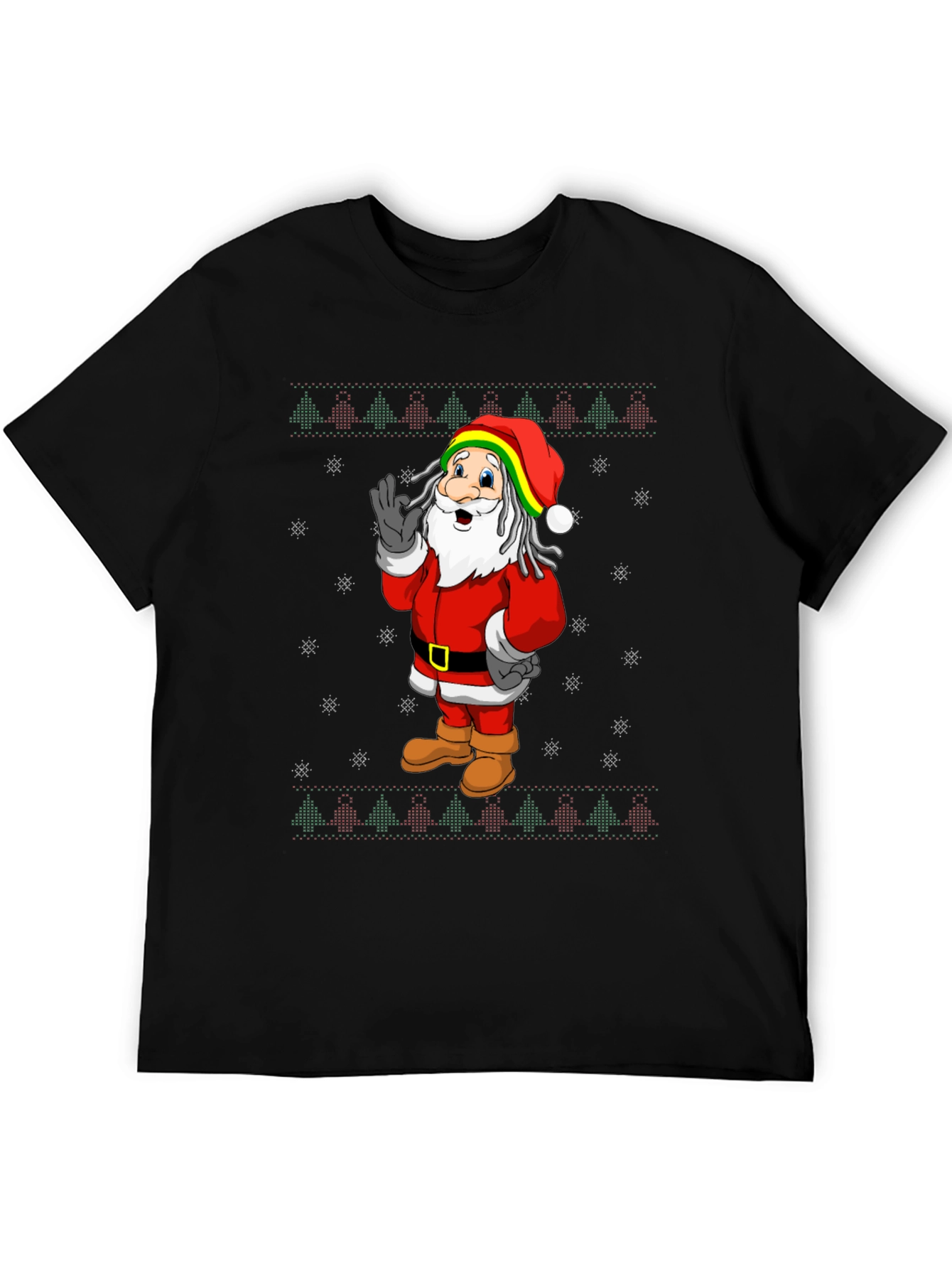 Rasta Santa Christmas T-Shirt