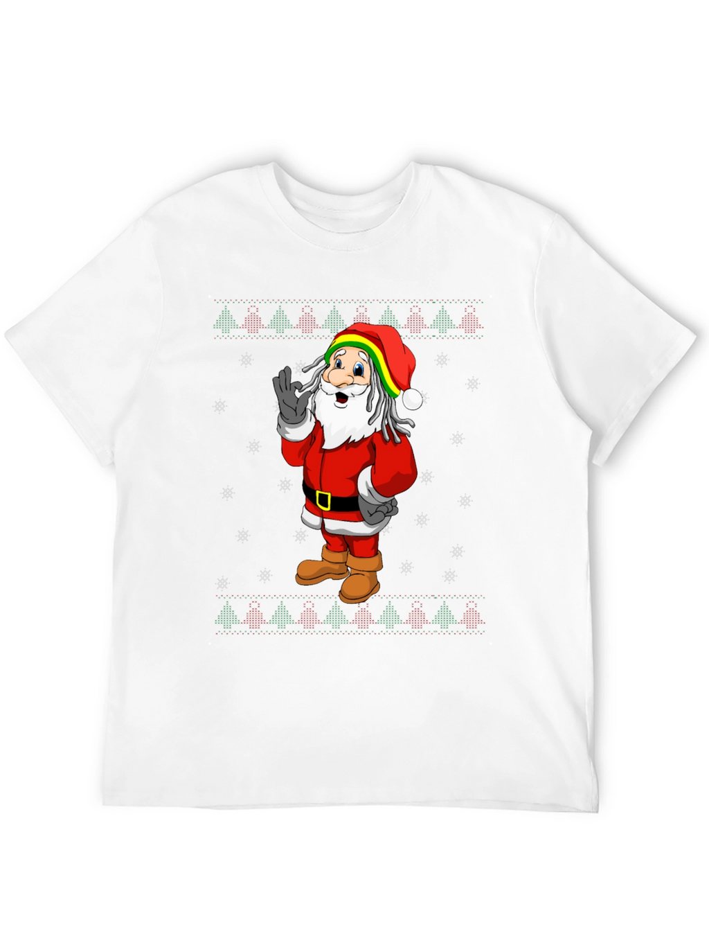 Rasta Santa Christmas T-Shirt