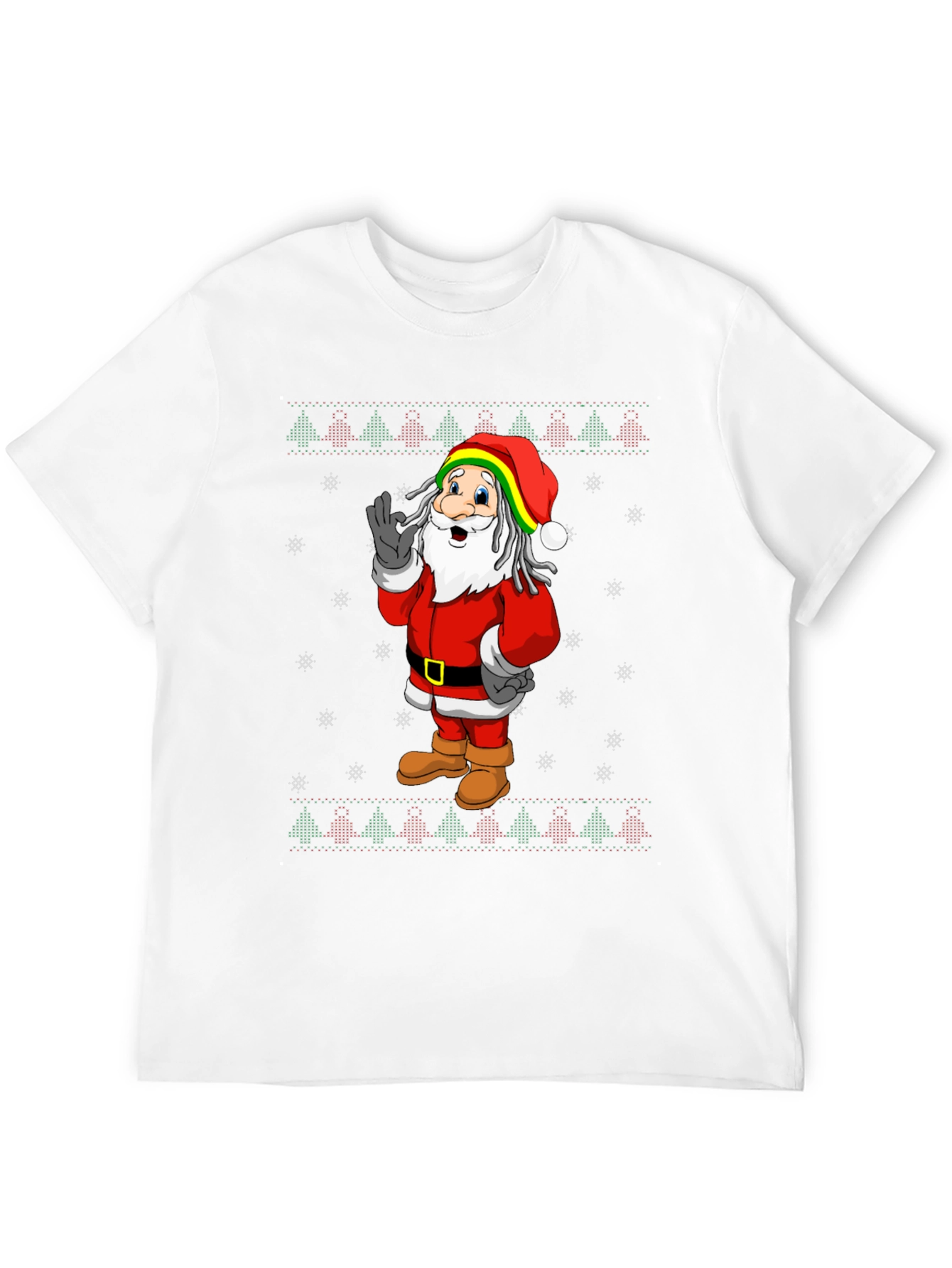 Rasta Santa Christmas T-Shirt