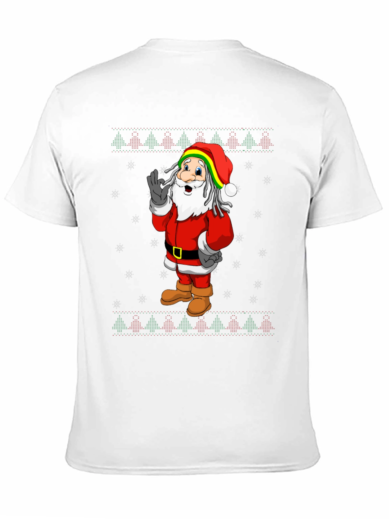 Rasta Santa Christmas T-Shirt