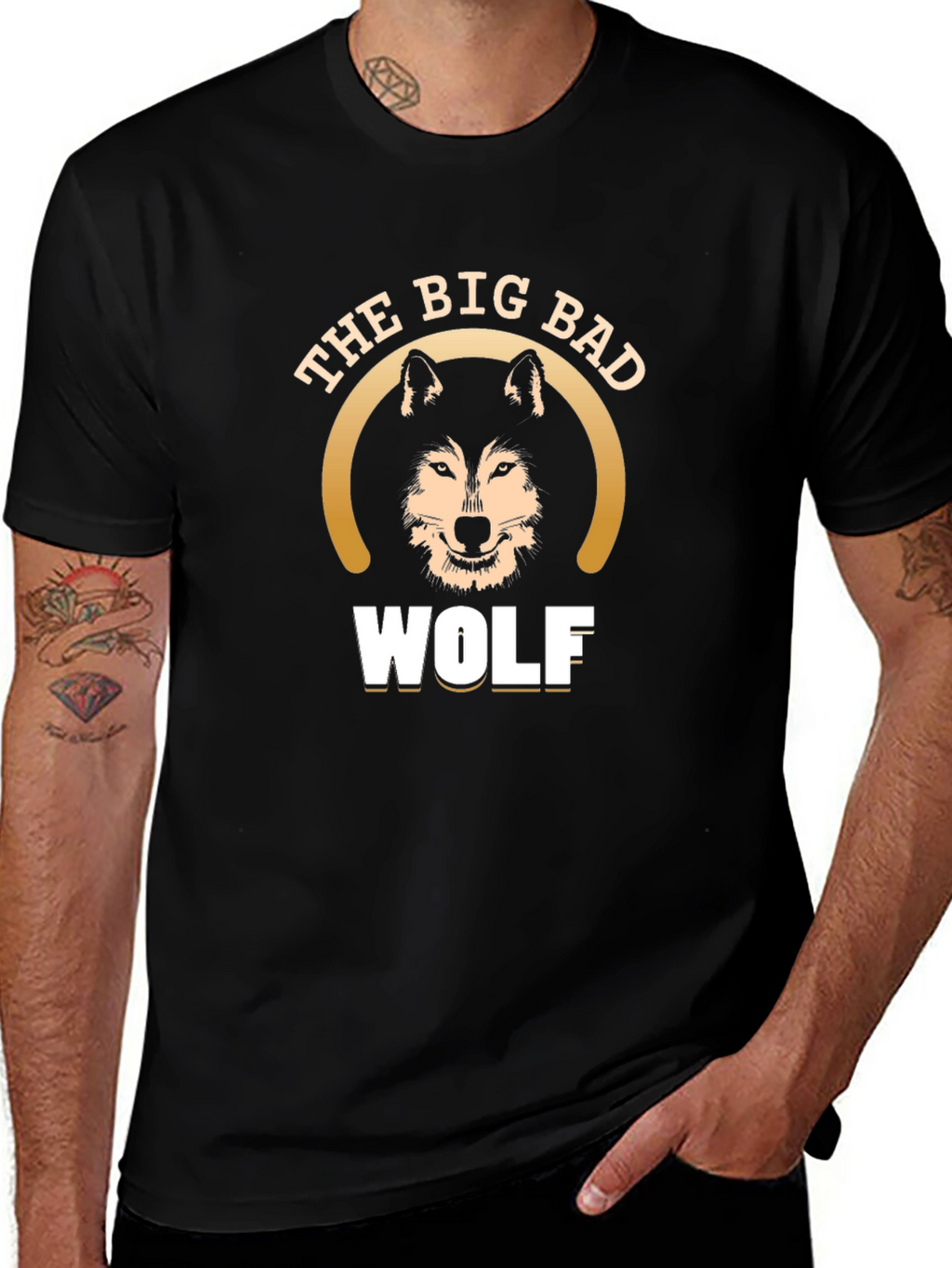 The Big Bad Wolf Graphic T-Shirt - Black