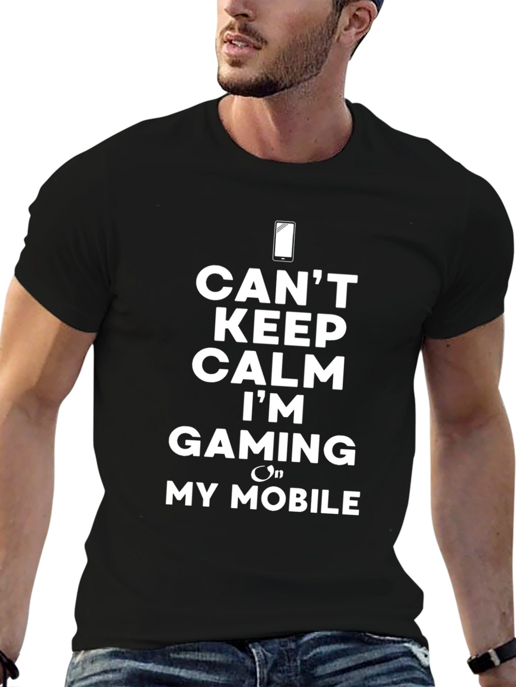 Gaming on Mobile T-Shirt - Cant Keep Calm