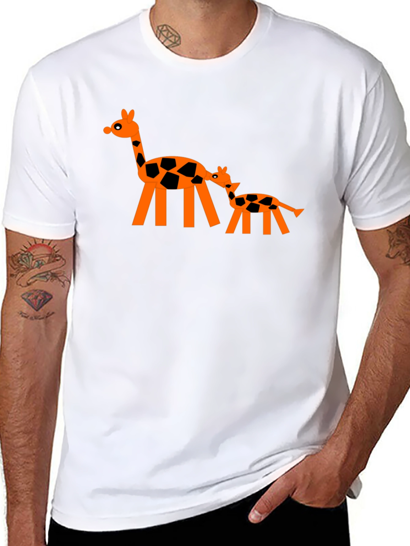 Giraffe Graphic Tee - Fun Stylish T-Shirt