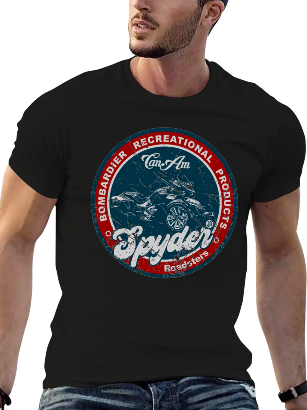 Can-Am Spyder Roadster Black T-Shirt