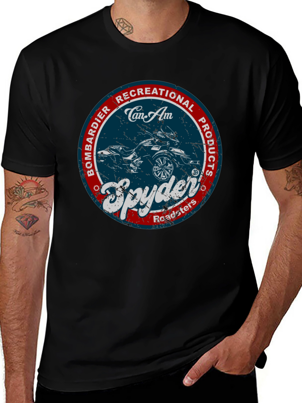 Can-Am Spyder Roadster Black T-Shirt