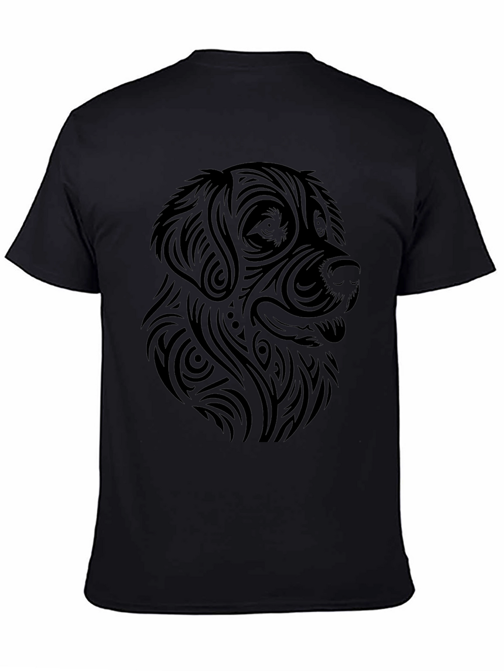Tribal Dog Graphic Tee - Modern Canine Style