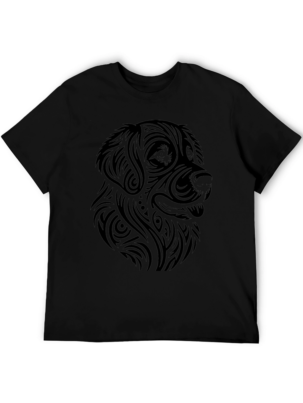 Tribal Dog Graphic Tee - Modern Canine Style