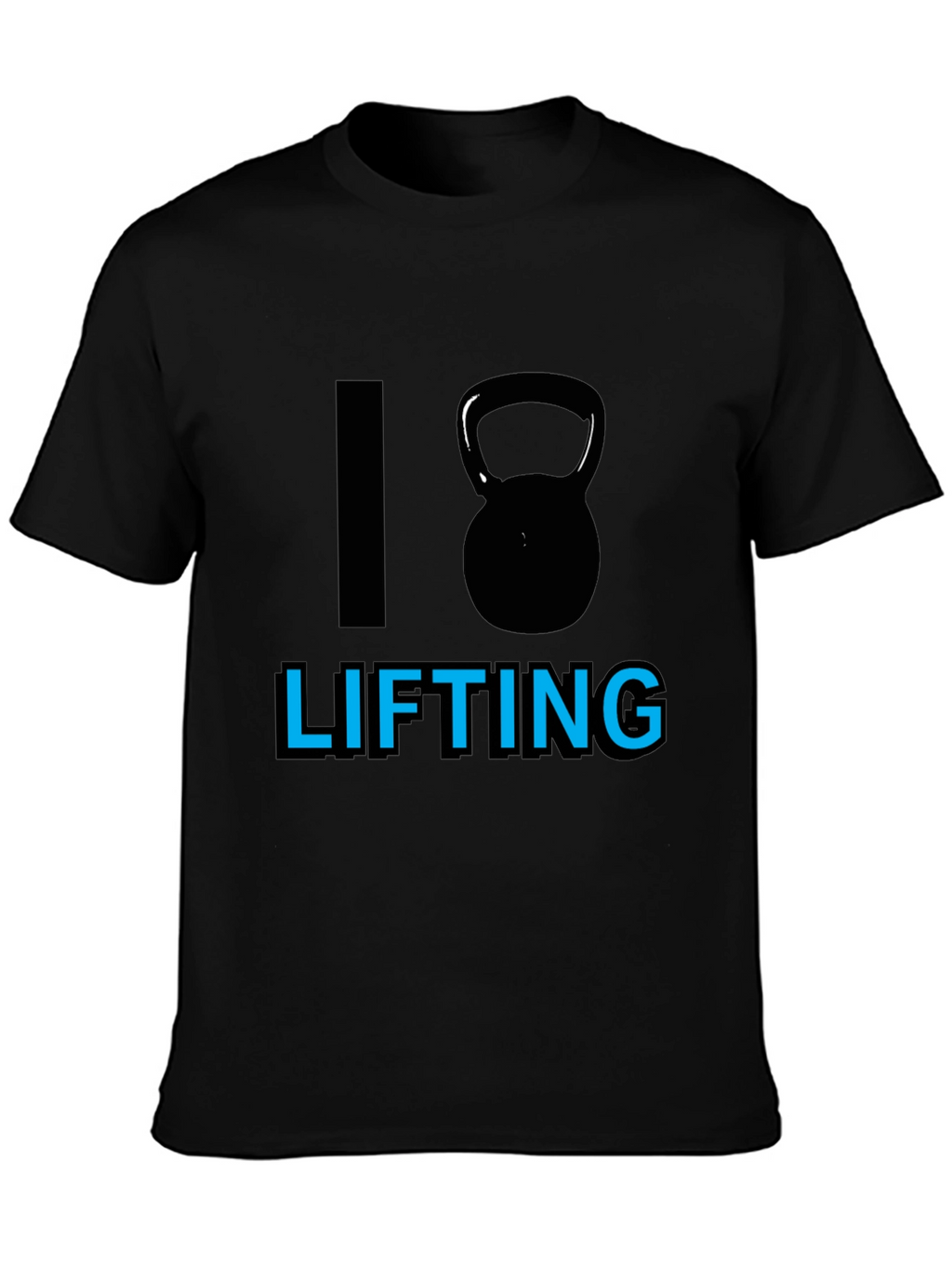 I Kettlebell Lifting Black T-Shirt