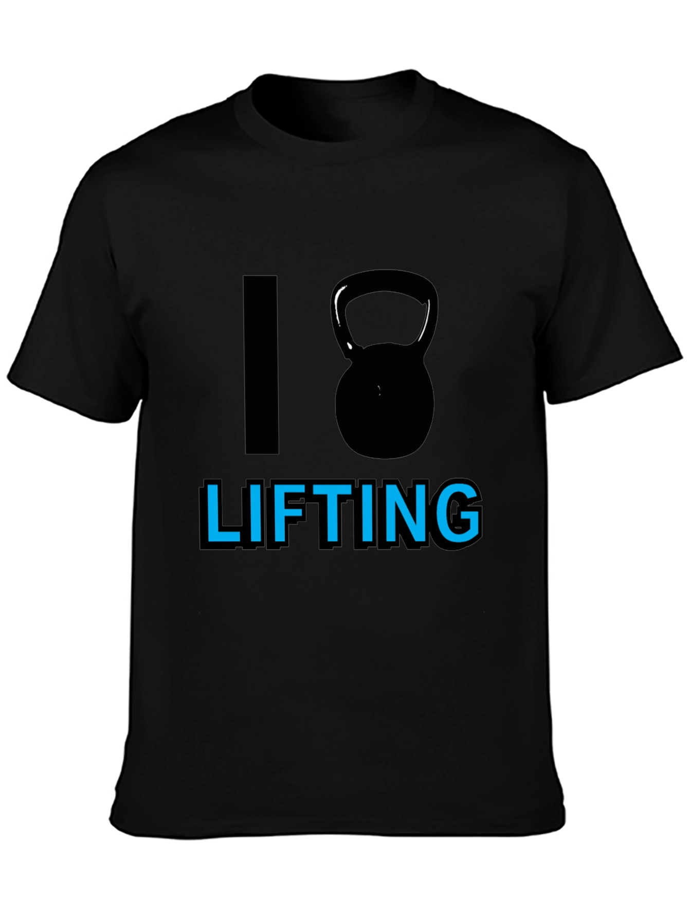 I Kettlebell Lifting Black T-Shirt